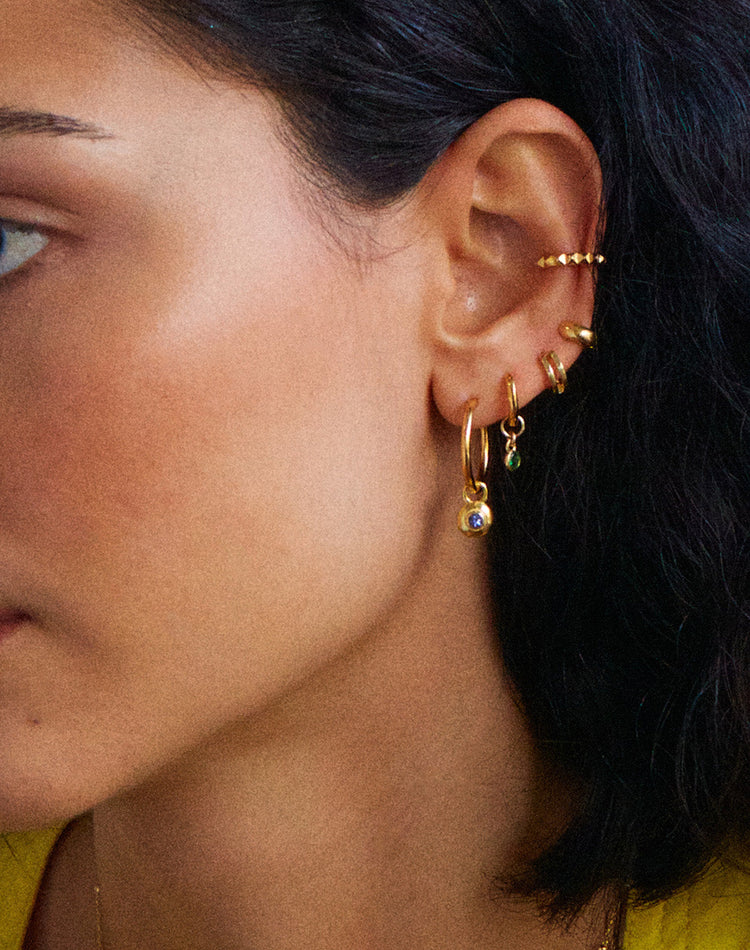 Tanzanite Earring Charm in Gold